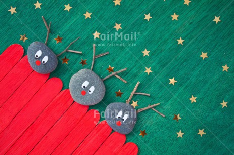 Fair Trade Photo Animals, Christmas, Colour image, Green, Horizontal, Peru, Reindeer, South America, Star, Stone