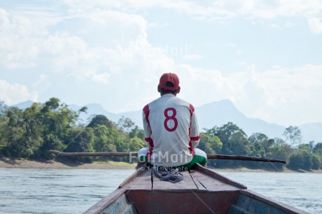 Fair Trade Photo Boat, Colour image, Horizontal, People, Peru, River, South America, Tarapoto travel, Water