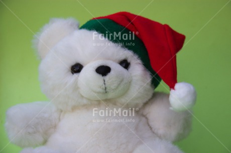 Fair Trade Photo Christmas, Closeup, Colour image, Green, Horizontal, Peru, Red, South America, Studio, Teddybear