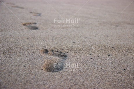 Fair Trade Photo Beach, Colour image, Condolence-Sympathy, Emotions, Footstep, Loneliness, Peru, Sand, South America, Spirituality, Travel