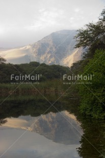 Fair Trade Photo Clouds, Colour image, Day, Lake, Mountain, Nature, Outdoor, Peru, Reflection, Rural, Sand, Scenic, South America, Tree, Water