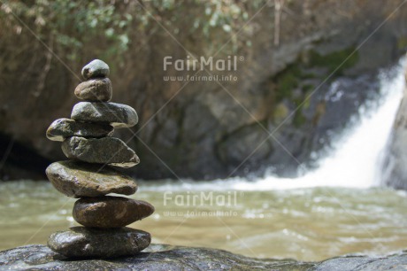 Fair Trade Photo Balance, Closeup, Colour image, Condolence-Sympathy, Nature, Peru, South America, Spirituality, Stone, Water, Waterfall, Wellness