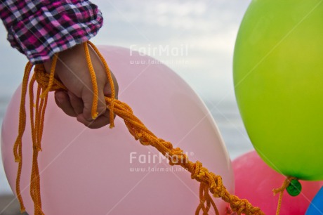 Fair Trade Photo Balloon, Birthday, Colour image, Day, Hand, One child, Outdoor, Party, Peru, South America