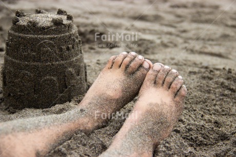 Fair Trade Photo Activity, Beach, Day, Horizontal, One boy, Outdoor, People, Peru, Playing, Sand, Sea, South America