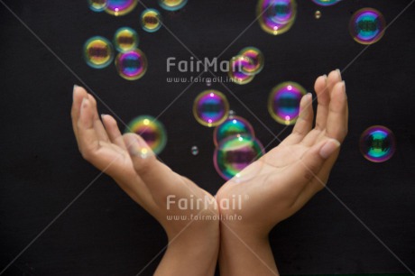 Fair Trade Photo Closeup, Dreaming, Hand, Hope, Horizontal, Love, Peru, Soapbubble, South America, Transparent, Water