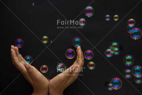 Fair Trade Photo Closeup, Dreaming, Hand, Hope, Horizontal, Love, Peru, Soapbubble, South America, Transparent, Water