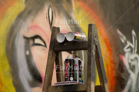 Fair Trade Photo Artistique, Colour image, Graffity, Horizontal, Peru, South America, Streetlife