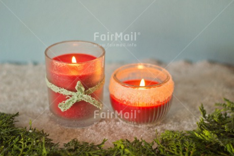 Fair Trade Photo Candle, Christmas, Colour image, Flame, Horizontal, Peru, Snow, South America