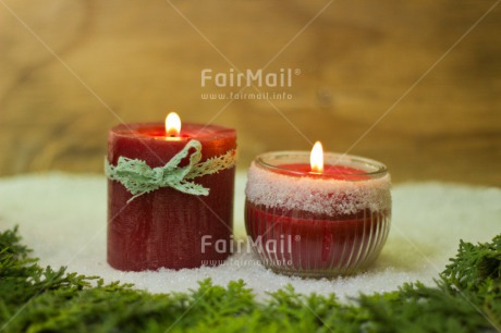 Fair Trade Photo Candle, Christmas, Colour image, Flame, Horizontal, Peru, Snow, South America