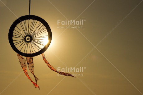 Fair Trade Photo Colour image, Dreamcatcher, Friendship, Good luck, Horizontal, Sky, Summer, Sunset