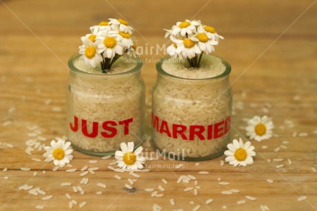 Fair Trade Photo Colour image, Daisy, Flower, Horizontal, Letter, Marriage, Peru, Rice, South America, Wedding