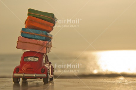 Fair Trade Photo Car, Colour image, Good luck, Good trip, Holiday, Horizontal, Moving, New home, Peru, South America, Suitcase, Transport, Travel