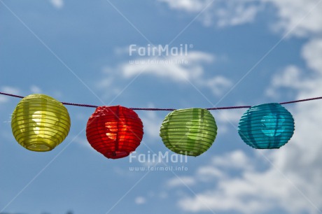 Fair Trade Photo Birthday, Colour image, Decoration, Horizontal, Light, Party, Peru, Sky, South America, Summer