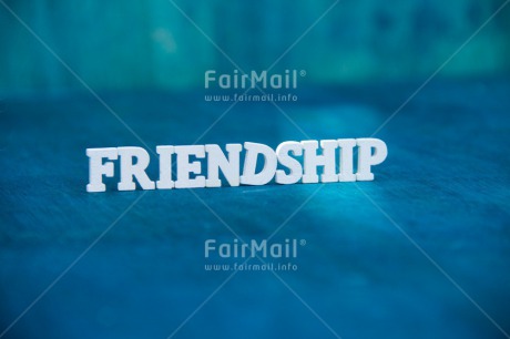 Fair Trade Photo Blue, Colour image, Friendship, Horizontal, Letters, Peru, South America, Text, White, Wood