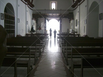 Fair Trade Photo Activity, Building, Christianity, Church, Colour image, Day, Horizontal, Indoor, Love, Marriage, One man, One woman, People, Peru, Religion, South America, Walking