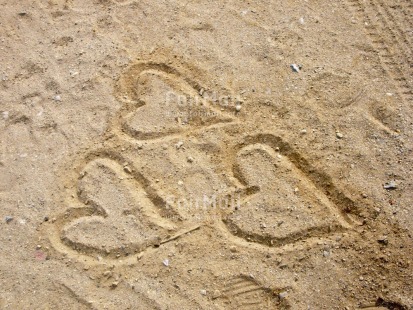 Fair Trade Photo Beach, Colour image, Day, Friendship, Heart, Horizontal, Love, Nature, Outdoor, Peru, Sand, Seasons, South America, Summer, Valentines day, Warmth