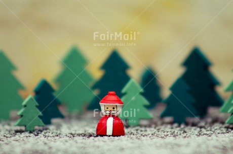 Fair Trade Photo Christmas, Christmas decoration, Christmas tree, Colour image, Green, Horizontal, Peru, Santaclaus, Snow, South America, Wood