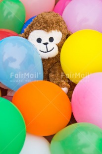 Fair Trade Photo Animals, Balloon, Birthday, Colour image, Colourful, Congratulations, Friendship, Get well soon, Monkey, Peluche, Peru, South America, Thinking of you