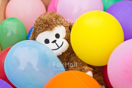 Fair Trade Photo Animals, Balloon, Birthday, Colour image, Colourful, Congratulations, Friendship, Get well soon, Monkey, Peluche, Peru, South America, Thinking of you