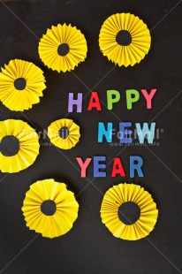 Fair Trade Photo Black, Colour image, Colourful, Letter, New Year, Peru, South America, Text, Vertical, Yellow