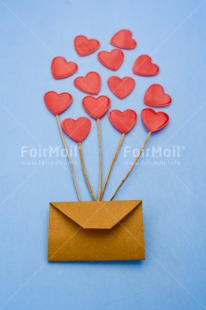 Fair Trade Photo Blue, Brown, Colour image, Envelope, Heart, Love, Marriage, Peru, Red, South America, Thinking of you, Valentines day, Vertical, Wedding