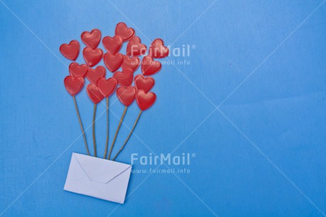 Fair Trade Photo Blue, Colour image, Envelope, Heart, Horizontal, Love, Marriage, Peru, Red, South America, Thinking of you, Valentines day, Wedding, White