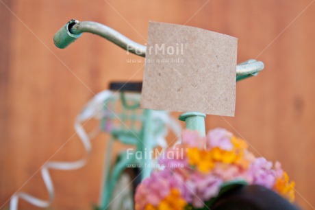 Fair Trade Photo Bicycle, Colour image, Colourful, Flower, Grass, Green, Horizontal, Love, Marriage, Peru, South America, Thinking of you, Transport, Valentines day, Wedding, Wood