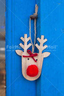 Fair Trade Photo Animals, Christmas, Christmas decoration, Colour, Colour image, Deer, Object, Place, Red, South America, Vertical