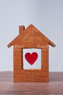Fair Trade Photo Build, Colour, Colour image, Food and alimentation, Heart, Home, Love, Move, Nest, New home, New life, Object, Owner, Peru, Place, Red, South America, Sweet, Vertical, Welcome home, White, Wood