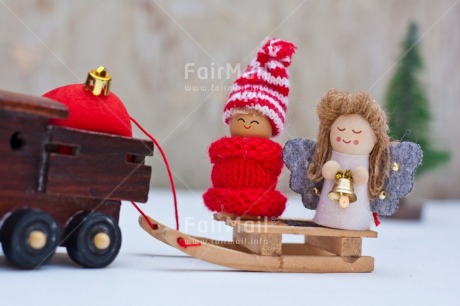 Fair Trade Photo Christmas, Christmas ball, Christmas decoration, Colour image, Doll, Horizontal, Object, Peru, Place, South America, Train