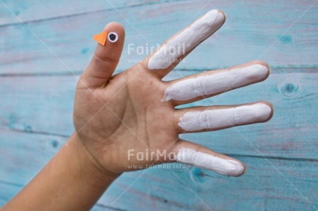 Fair Trade Photo Animal, Blue, Body, Colour, Colour image, Dove, Finger, Hand, Hope, Horizontal, Peace, Peru, Place, South America, Values