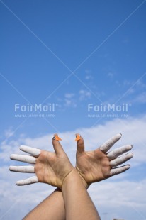 Fair Trade Photo Animal, Blue, Body, Colour, Colour image, Dove, Finger, Hand, Horizontal, Peru, Place, South America, Values, Vertical