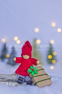 Fair Trade Photo Activity, Adjective, Celebrating, Christmas, Christmas decoration, Christmas tree, Colour, Doll, Gift, Light, Nature, Object, Present, Red, Snow, Vertical