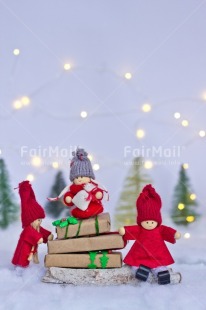Fair Trade Photo Activity, Adjective, Celebrating, Christmas, Christmas decoration, Christmas tree, Colour, Doll, Gift, Light, Nature, Object, Present, Red, Snow, Vertical