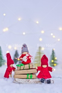 Fair Trade Photo Activity, Adjective, Celebrating, Christmas, Christmas decoration, Christmas tree, Colour, Doll, Gift, Light, Nature, Object, Present, Red, Snow, Vertical