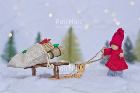 Fair Trade Photo Activity, Adjective, Bag, Celebrating, Christmas, Christmas decoration, Christmas tree, Colour, Doll, Gift, Horizontal, Light, Nature, Object, Present, Red, Sled, Snow