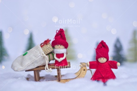 Fair Trade Photo Activity, Adjective, Bag, Celebrating, Christmas, Christmas decoration, Christmas tree, Colour, Doll, Gift, Horizontal, Light, Nature, Object, Present, Red, Sled, Snow