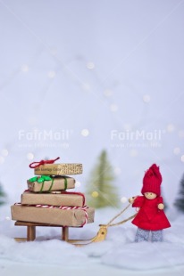 Fair Trade Photo Activity, Adjective, Celebrating, Christmas, Christmas decoration, Christmas tree, Colour, Doll, Gift, Light, Nature, Object, Present, Red, Sled, Snow, Vertical