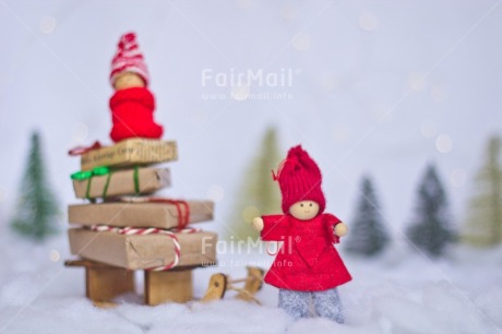 Fair Trade Photo Activity, Adjective, Celebrating, Christmas, Christmas decoration, Christmas tree, Colour, Doll, Gift, Horizontal, Light, Nature, Object, Present, Red, Sled, Snow