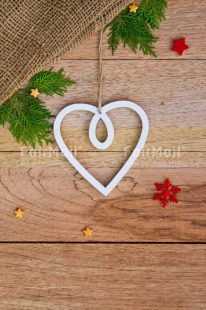 Fair Trade Photo Activity, Adjective, Celebrating, Christmas, Christmas decoration, Colour, Heart, Nature, Object, Pine, Present, Red, Star, Vertical, White, Wood