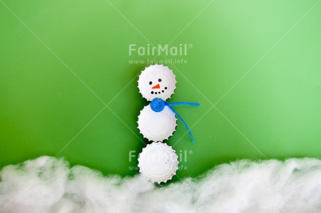 Fair Trade Photo Christmas, Colour image, Funny, Green, Horizontal, Peru, Smile, Snow, Snowman, South America