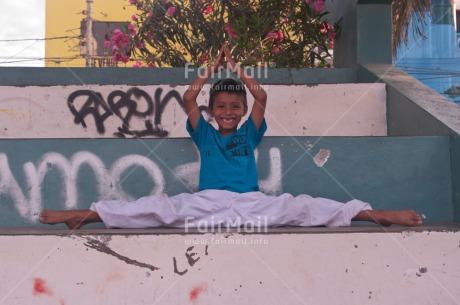 Fair Trade Photo Colour image, Health, Horizontal, One boy, Outdoor, Peace, People, Peru, South America, Wellness, Yoga