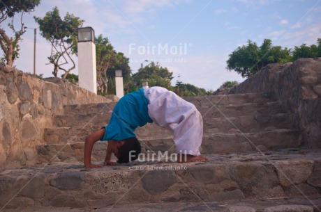 Fair Trade Photo Colour image, Health, Horizontal, One boy, Outdoor, Peace, People, Peru, South America, Wellness, Yoga