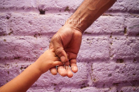 Fair Trade Photo Care, Colour image, Daughter, Family, Father, Fathers day, Hand, Horizontal, Love, One child, Peru, South America, Together