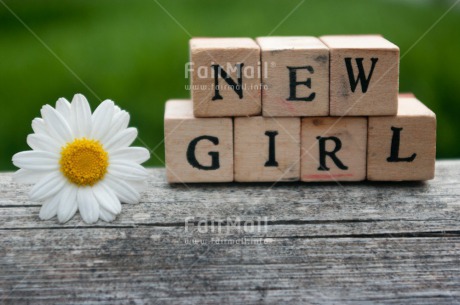 Fair Trade Photo Birth, Colour image, Flower, Girl, Horizontal, Letter, New baby, People, Peru, South America