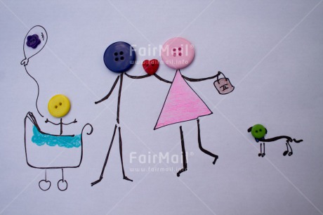 Fair Trade Photo Button, Colour image, Family, Funny, Horizontal, New baby, Peru, South America