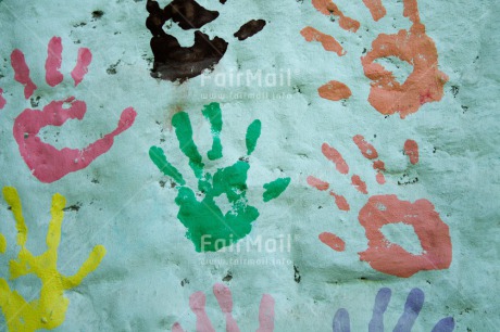 Fair Trade Photo Background, Colour image, Colourful, Hand, Horizontal, Paint, Peru, South America