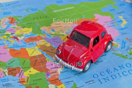 Fair Trade Photo Activity, Car, Colour image, Horizontal, Multi-coloured, Peru, Red, South America, Transport, Travel, Travelling, World, World map