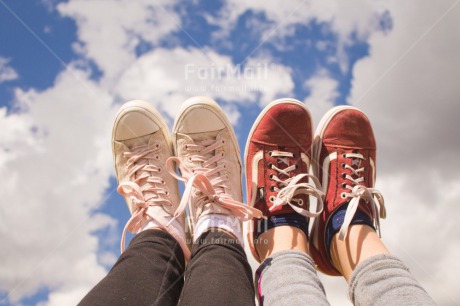 Fair Trade Photo Clouds, Colour image, Day, Feet, Friendship, Horizontal, Outdoor, Peru, Shoe, Sky, South America