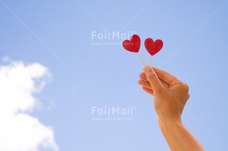 Fair Trade Photo Blue, Clouds, Colour image, Day, Fathers day, Gift, Hand, Heart, Horizontal, Love, Marriage, Mothers day, Outdoor, Peru, Red, Sky, South America, Thank you, Valentines day, Wedding